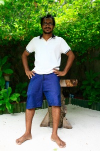 The warm and friendly manager of Maafushi View